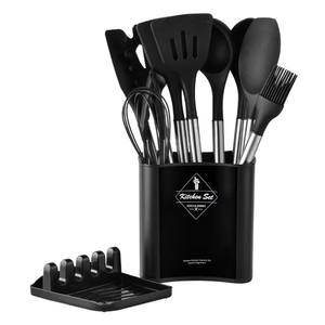 Juego de Utensilios de Cocina de Silicona Antiadherente de 13 Piezas, Resistentes al Calor, con Soporte para Utensilios, Accesorios de Cocina Versátiles - Product Image 3