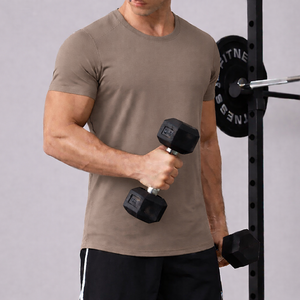 Oem Logo Printed Summer <b>Compression</b> Shirt for Men Sport Gym Stretch Athletic Breathable Customized Plus Size Reversible Seamless - Product Image 3