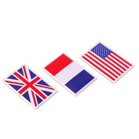 Drapeau national en aluminium américain Allemagne Afghan Autocollant de drapeau pour voiture