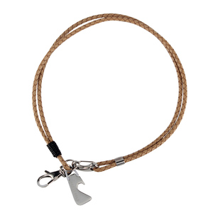 Ouvre-cordon tressé en cuir brun fermoir chien porte-clés Bracelet poignet porte-clés <span class=keywords><strong>Portable</strong></span> maison voiture clés porte-anneau <span class=keywords><strong>collier</strong></span> - Product Image 4