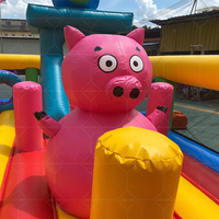Peggy Pig Intéressant videur gonflable et maison de rebond pour usage domestique et location Château sautant amusant pour les enfants
