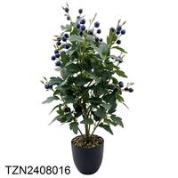 Nouveaux produits Tizen, plante artificielle en plastique personnalisée, faux cerisier, citron, bonsaï, arbre fruitier artificiel dans un pot en ciment