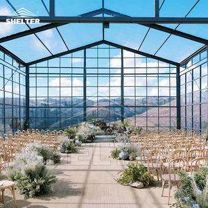 Chapiteau en aluminium transparent avec cadre en verre pvc pour événements, salle de spectacle, <span class=keywords><strong>orangerie</strong></span>, atrium, tentes d'église pour 500 personnes, tente pour mariage - Product Image 4