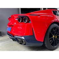 Pièces de carrosserie d'angle de pare-chocs arrière en fibre de carbone sèche style OEM pour Ferrari 812