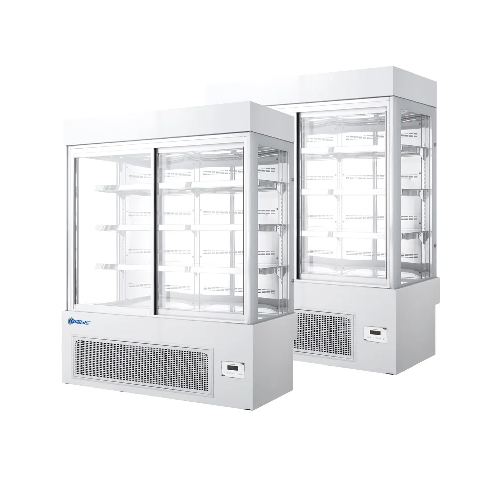 볼란텡 상업용 중형 다기능 냉장고 내부 led 라이트 케이크 베이커리 쇼케이스 4 개 케이크 쇼케이스 냉각기