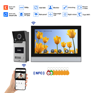 <span class=keywords><strong>Sonnette</strong></span> vidéo intelligente avec écran tactile IPS de 10 pouces, 1080P, avec application Tuya, audio bidirectionnel, idéale pour la sécurité à domicile, la <span class=keywords><strong>protection</strong></span> des villas - Product Image 1
