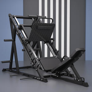 Pelatih kebugaran rumah profesional mesin <span class=keywords><strong>Squat</strong></span> miring 45 derajat Modern rak bangku latihan kekuatan kaki baja rak bangku jongkok - Product Image 6