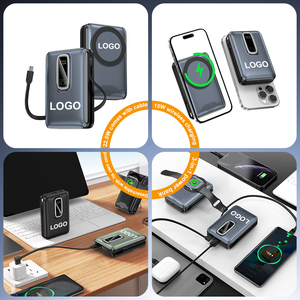 Người bán hàng tốt nhất 20000mAh ngân hàng điện được xây dựng trong cáp pin đi kèm với màn hình LCD đa-sạc từ ngân hàng điện 3 trong 1 - Product Image 5