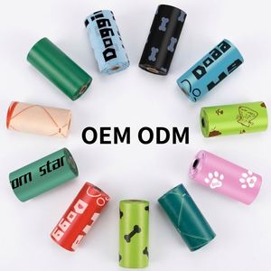 Bolsas Desechables para Excremento de Perro, Diseño Personalizado, 100% Impermeables, de Plástico, con Fragancia a Lavanda, Alta Calidad, Bajo Precio - Product Image 1