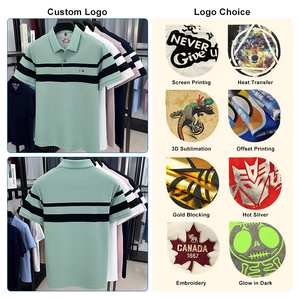 เสื้อเชิ้ตฤดูร้อนผู้ชายระดับไฮเอนด์ แขนสั้น ผ้าถัก กันยับ พิมพ์ลาย สำหรับงานทางการ ชุดยูนิฟอร์มสำนักงาน ทีมงาน  แบบเรียบง่าย - Product Image 4