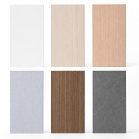 Panneau en mousse PVC imperméable, panneau décoratif 1220x2440mm, revêtement mural intérieur, panneau mural en fibre de bambou pour hôtel