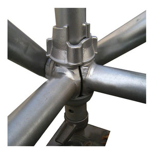 Construction en acier Matériau de construction Système d'échafaudage en cuplock avec Jack de base Planche à tête en U Ledger Intermediate Transom Standard - Product Image 1