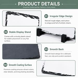 Wholesale Blanks Personalized Gift Custom Size Stone Crafts Plaque Sublimation Rock <b>Slate</b> Photo <b>Slate</b> Parisian Style Custom - Product Image 4