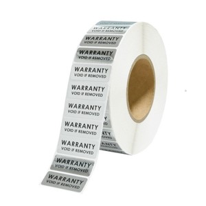 Etiqueta Adhesiva de Vinilo Plateado Personalizada, Duradera, Desechable, con Sello de Garantía, Rollo de Etiquetas Adhesivas - Product Image 2