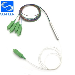Surfiber FTTH <span class=keywords><strong>4</strong></span> cách Mini ống thép SC/APC PLC Bộ tách quang 1x4 sợi quang <span class=keywords><strong>Splitter</strong></span> 0.9mm <span class=keywords><strong>1</strong></span>.5m cho <span class=keywords><strong>GPON</strong></span> - Product Image 2