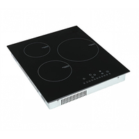 Kompor Induksi Built-in 45cm 3 Tungku 5000W Kontrol Sentuh 17 Tingkat Daya Timer 99 Menit Pengaman Anak Kompor Listrik