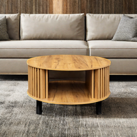 Table basse éthiopienne moderne de luxe avec panneaux en bois, meubles pour salon et maison, table basse centrale élégante