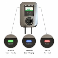 Estación de Carga para Vehículos Eléctricos, Wallbox de 7KW/11KW, WiFi, Bluetooth, Aplicación Inteligente, Cargador Inteligente, IP65, CE, TUV, UKCA, RoHS, OCPP, Tipo 2, RFID, WrightCharge