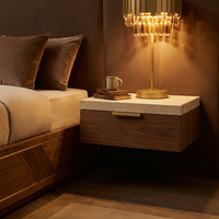 Ensemble de mobilier de chambre d'hôtel, taille King et Queen, suite de chambre d'hôtel de luxe 5 étoiles, moderne en bois pour projet