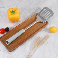 Ustensiles de cuisine en acier inoxydable, spatule à fentes en acier inoxydable poli miroir, outils de cuisine