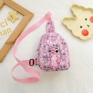 Stitch sac de poitrine pour enfants garçons et filles dessin animé imprimé mignon sac à bandoulière unique léger et décontracté sac à bandoulière de poche - Product Image 5