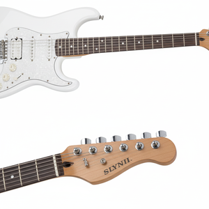 Chitarra Elettrica Modello Sz 550 con Corpo in Pioppo Bianco, Manico in Acero, Tastiera in Palissandro Indiano, Pickup S-S-H, Verniciata, 39 Pollici, Produzione di Fabbrica - Product Image 4