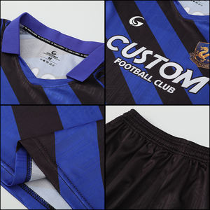 Set di Uniformi da Calcio Personalizzate OEM a Sublimazione ad Asciugatura Rapida, Completi Sportivi per Allenamento di Squadra 100% Poliestere <span class=keywords><strong>Jacquard</strong></span>, Set di Maglie da Calcio da Uomo X5573 - Product Image 6