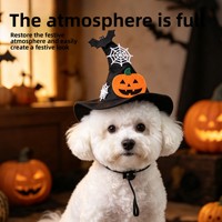Decoración Navideña, Sombreros para Mascotas de Halloween, Diseño de Calabaza, Telaraña y Murciélago, Accesorios Festivos para Perros y Gatos, Estilo Británico, para Todas las Estaciones