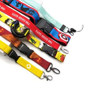 Lanière personnalisée pour le cou, imprimée par sublimation, en polyester, avec logo personnalisé, lanière de téléphone de haute qualité - Product Image 3