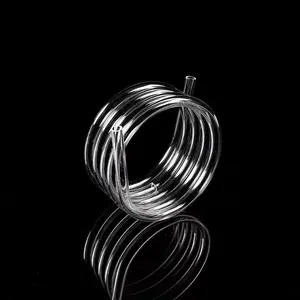 Quartz bend pipe quartz spiral bend pipe quartz glass spiral pipe coil products