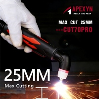 Máquina de Corte por Plasma CNC Profesional APEXYN CUT-70Pro con Arco Piloto, Corte Máximo de 25 mm, MOQ 1, Uso Doméstico e Industrial, Acero de Alta Precisión
