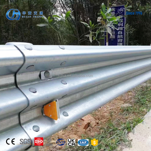 高速道路安全衝突保護Wビームガードレール交通安全バリア亜鉛メッキ - Product Image 4