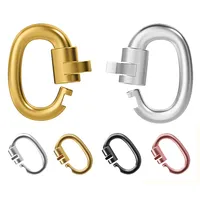 Anneaux ouverts en argent rose pour la fabrication de bijoux DIY avec fermoirs permanents pour la réparation de bracelets, composants de fabrication de bijoux