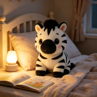 Peluche zèbre personnalisée ODM OEM, animaux en peluche sur mesure, logo personnalisé, poupée zèbre en peluche douce pour cadeau promotionnel