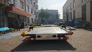 <span class=keywords><strong>Remorque</strong></span> de voiture en acier à <span class=keywords><strong>double</strong></span> essieu 8x5 de qualité supérieure - Product Image 4