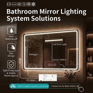 Nouveau design, interrupteur tactile miroir ultra-plat, une touche, 6,5 mm, DC12/24V, 5000mA, variateur de lumière tactile, capteur tactile pour miroir - Product Image 4