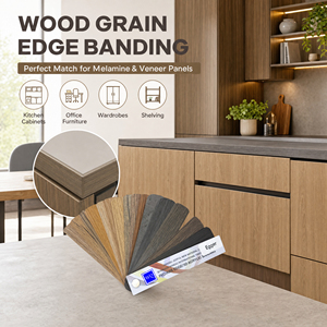Bordo <span class=keywords><strong>in</strong></span> PVC ABS Acrilico Feelwood ST28 con Bordo Profondamente Goffrato, Colore EGGER H3335 Bianco <span class=keywords><strong>Rovere</strong></span> Gladstone, Striscia per Bordi Mobili - Product Image 2
