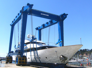 Palan de levage mobile pour bateaux de 80 tonnes, conception résistante aux intempéries pour marinas offshore - Product Image 4