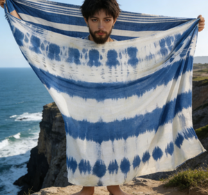 Sciarpa Sarong Stampata a Mano per Donne, Leggera e Traspirante, <span class=keywords><strong>Pareo</strong></span> <span class=keywords><strong>Lungo</strong></span> in Tessuto Rayon per Spiaggia Estiva - Product Image 3