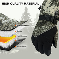 Gants chauffants à piles Mydays pour l'extérieur, avec boîte à piles, imperméables, écran tactile, pour la chasse, le ski, la moto