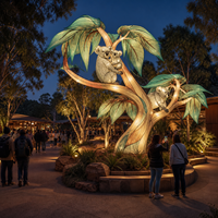 Maßgefertigte Tierlaternen für Zoo-Lichtwege und Wildtierparks