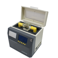 Testeur de tension de rupture d'isolement alimenté par batterie HZJQ-D1 70 kV, instrument de mesure automatique portable de la tension de rupture d'isolement (BDV)