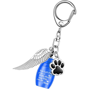 ステンレス製ペット用骨壺キーホルダー、動物の遺灰を保管するための火葬骨壺キーチェーンチャームアクセサリー - Product Image 4
