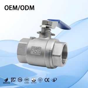 Thép không gỉ Float van 304 2PC NPT nữ ren kết thúc Van công nghiệp hai mảnh đầy đủ khoan van bi cơ giới - Product Image 3