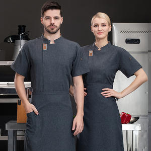 Divisa Estiva Personalizzata a Maniche Corte <span class=keywords><strong>per</strong></span> Chef, <span class=keywords><strong>per</strong></span> Catering, Hotel, Ristoranti e Cucine, Abbigliamento da Lavoro <span class=keywords><strong>per</strong></span> Pasticcerie e Uniformi da Panetteria - Product Image 2