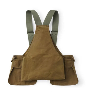 <span class=keywords><strong>Gilet</strong></span> de travail rétro américain pour homme, coupe ample, fonctionnel, avec poches, en toile cirée imperméable - Product Image 2