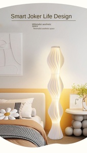 โคมไฟมุมโซฟาแบบนอร์ดิกสุดหรู, โคมไฟอะคริลิครูปในห้องนั่งเล่นสไตล์โมเดิร์นของนักออกแบบศิลปะโคมไฟตั้งพื้น - Product Image 6