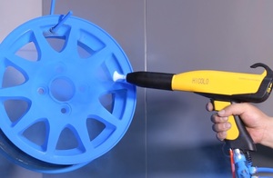 <span class=keywords><strong>Pistolet</strong></span> à tasse de revêtement en <span class=keywords><strong>poudre</strong></span> époxy COLO-191S-TC avec mini trémie de 1lb - Product Image 3