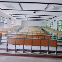 Bureau et chaise d'étudiant en métal et en bois de haute qualité meubles de classe d'université