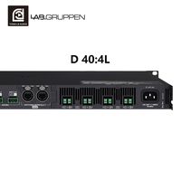 Amplificador de Potencia Activo Profesional D40:4L de 4000W y 4 Canales, Impedancia de 8 Ohm/4 Ohm para Conciertos y Uso en Escenarios